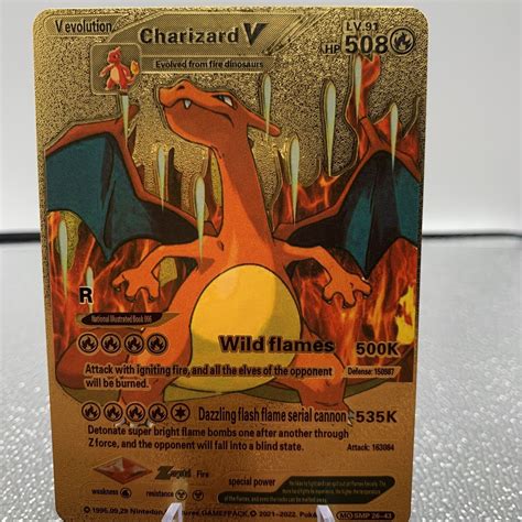 charizard v evolution gold card lv 91|pokemon v evolution charizard.